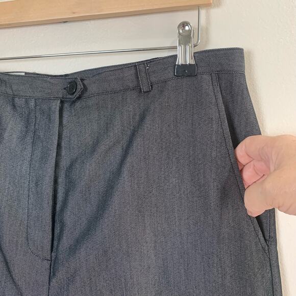 Larry Levine Suits Size 14 Women's Trouser Pants Gun Metal Gray Pockets Career - Picture 4 of 7